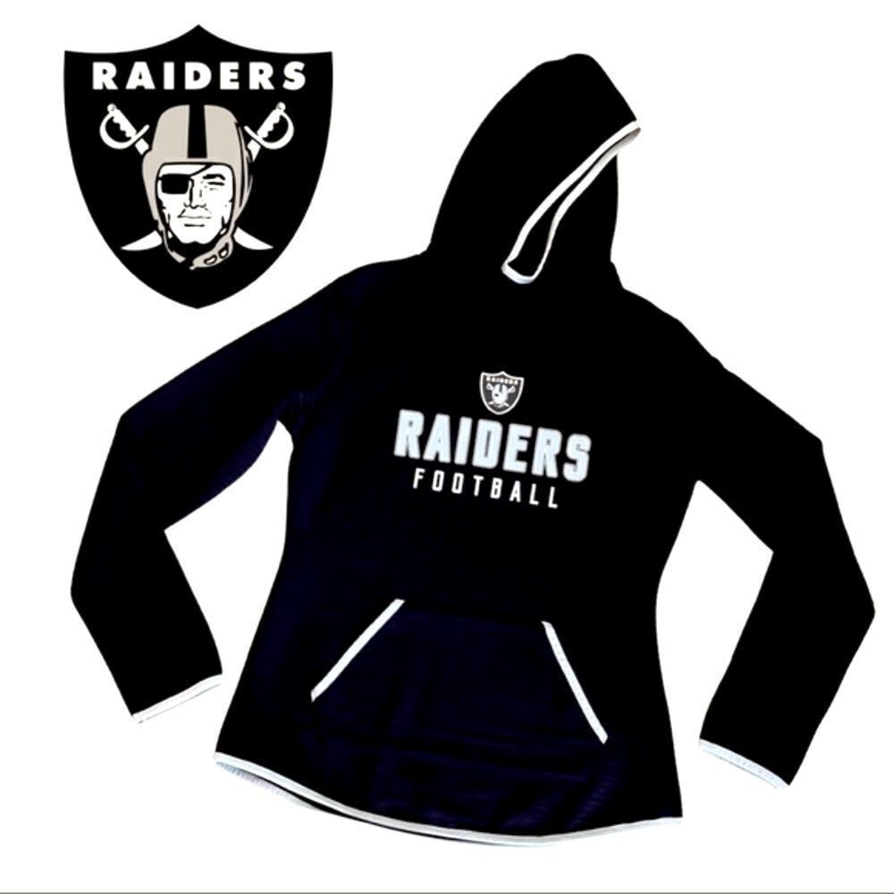 NFL Raider’s Football Women’s Ribbed Hoodie Small NWT